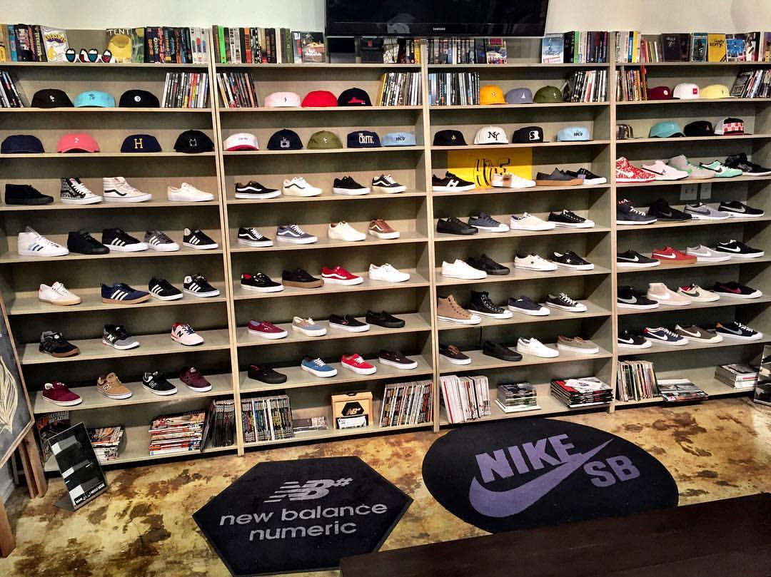 Southside Skateshop Westheimer Houston Texas Shoe Wall